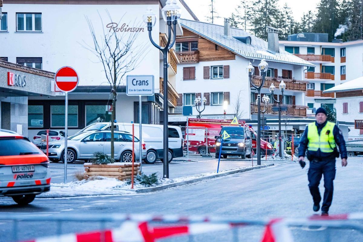 Incendio mortal en la estación de esquí suiza de Crans-Montana.