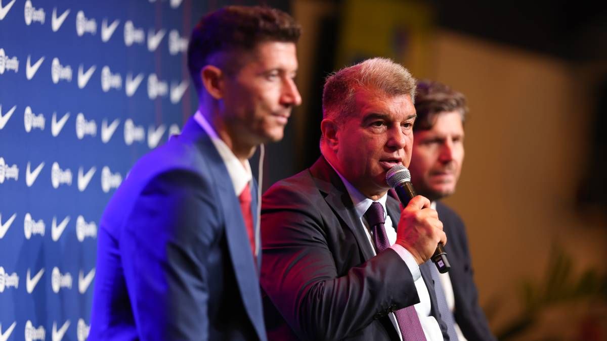 Laporta y Mateu acompañarán a Lewandowski en un día especial