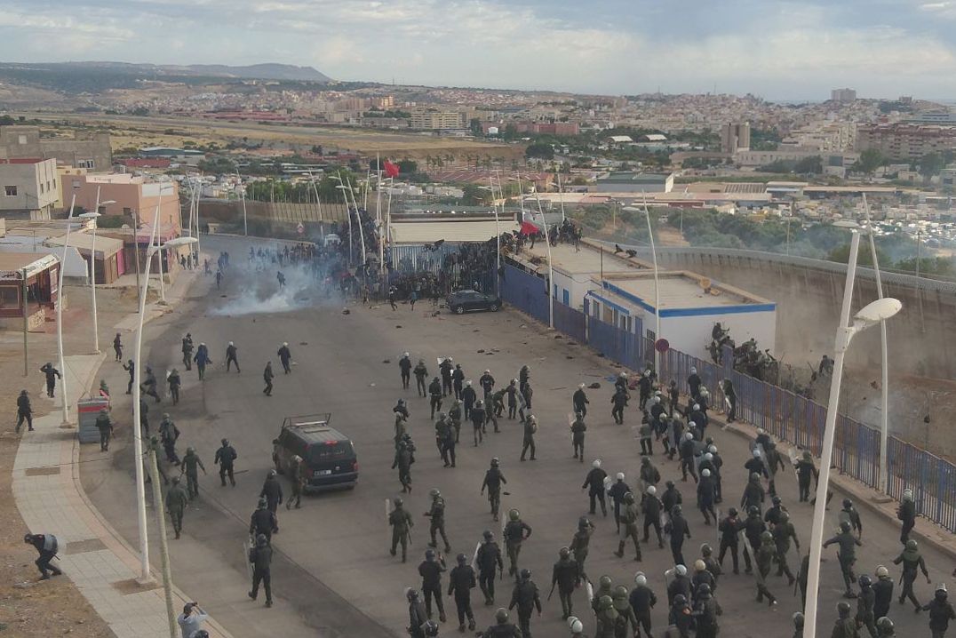 El Barrio Chino, en la provincia de Nador y fronterizo con Melilla, tras el salto a la valla.