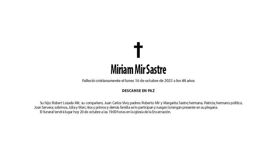 Miriam Mir Sastre