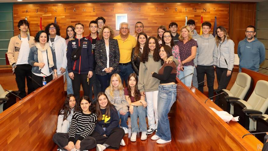 Torrent recibe a los alumnos del programa europeo de intercambio