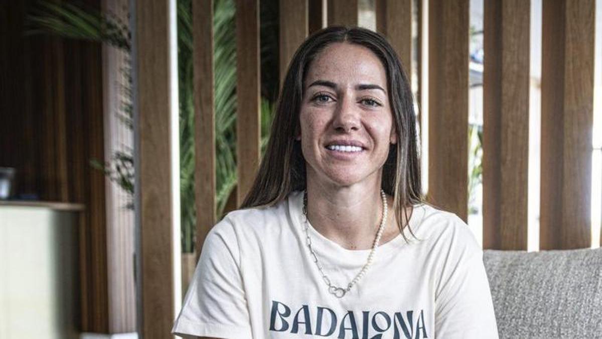 La futbolista Vicky Losada, en la seva entrevista amb EL PERIÓDICO. | MANU MITRU
