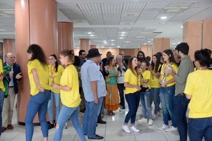 Las Palmas de Gran Canaria. Visita del Rocasa Gran Canaria a la redacción de LAPROVINCIA/DLP  | 29/05/2019 | Fotógrafo: José Carlos Guerra