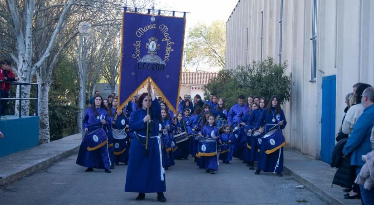 La Cofradía de Santa María Magdalena participó en los actos de los días de Pasión.