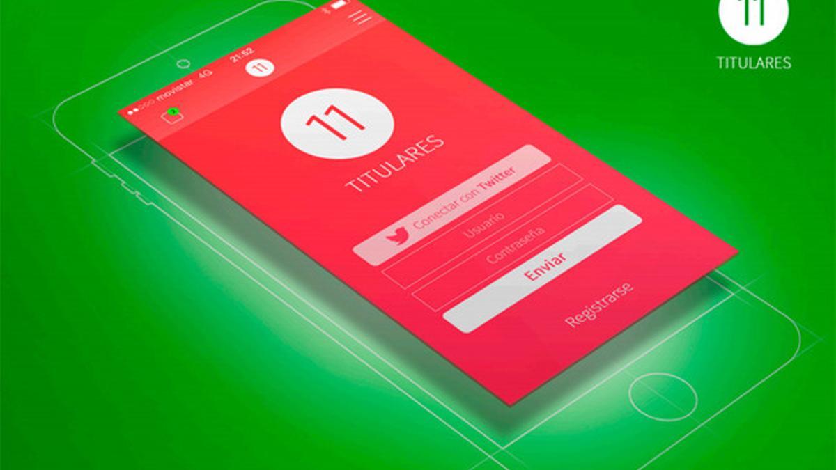 &quot;11 titulares&quot; una aplicación para los muy futboleros