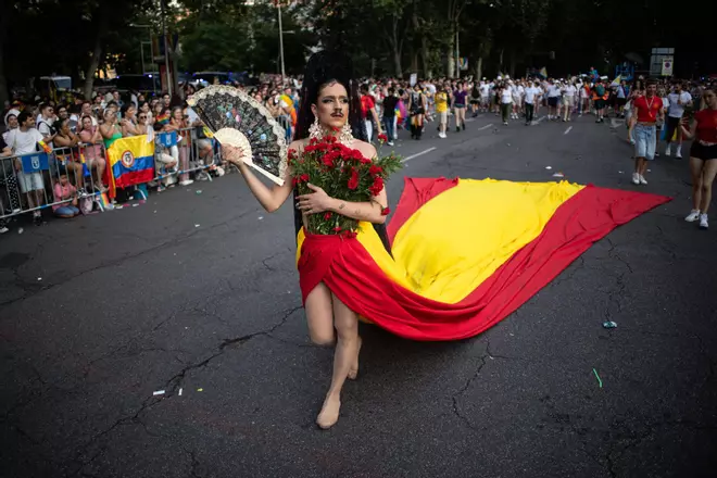 La marcha del Orgullo en Madrid, en imágenes
