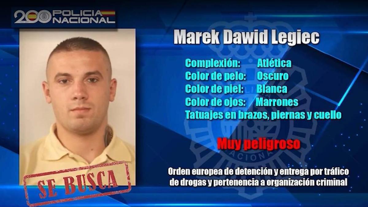 Marek Dawid Legiec es un peligroso delincuente con una orden internacional de detención y entrega.
