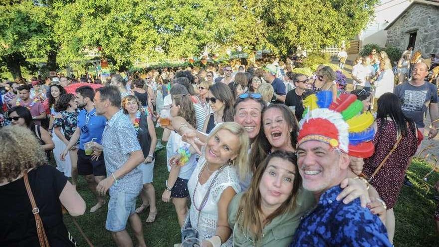 Un momento de la fiesta de la diversidad celebrada en la Quinta de San Amaro, en la tarde de ayer. // I.A