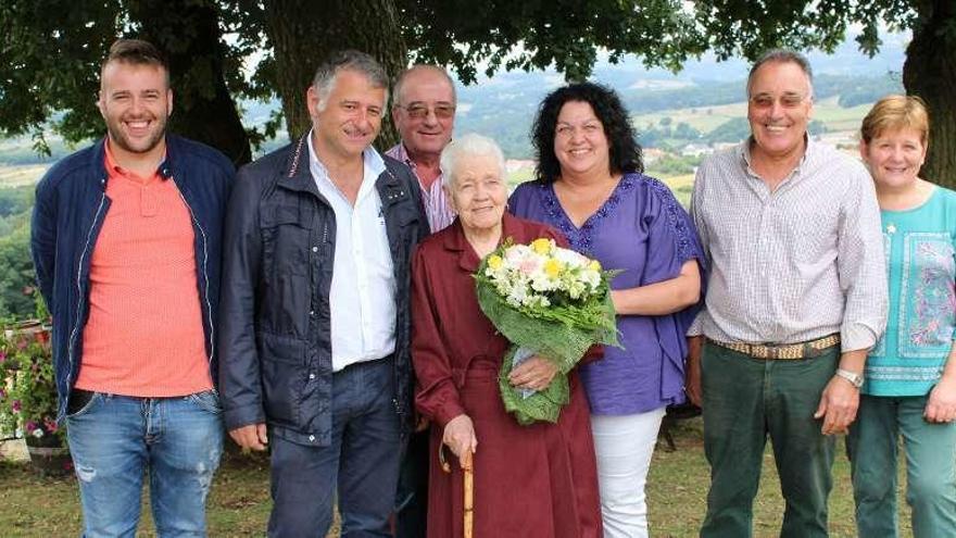 Florentina Vidal Ferreiro celebra sus 101 años en su Forcas natal