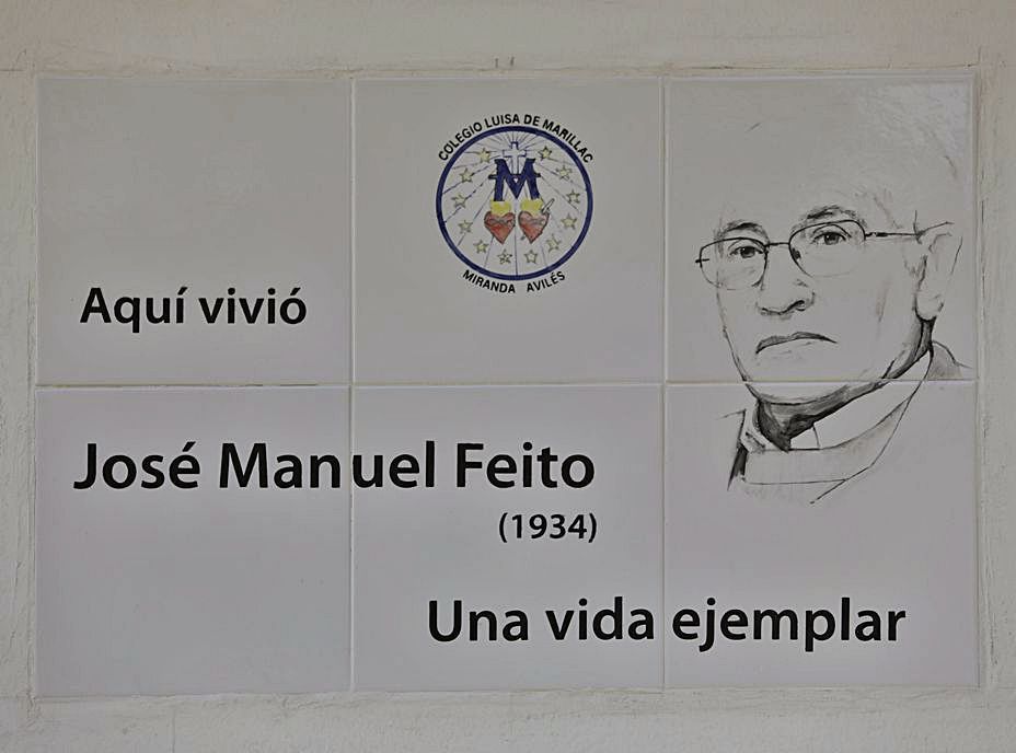 La placa en recuerdo a Jose Manuel Feito. | Ricardo Solís 