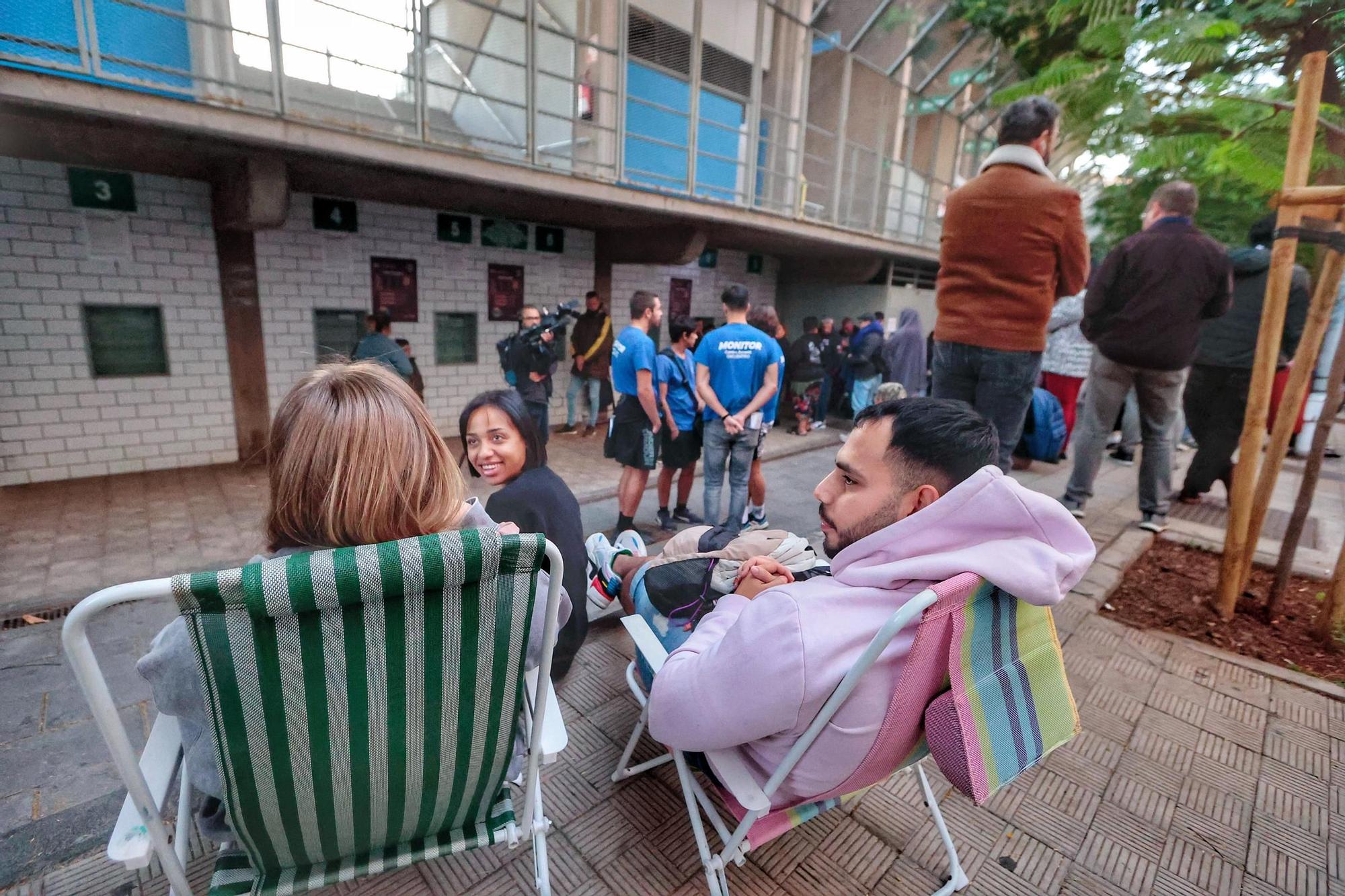 Colas para una entrada para ver a los Reyes Magos en Tenerife