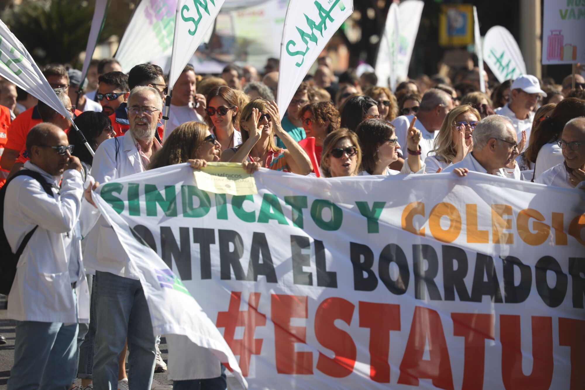 MLG 03-10-2025 Manifestación de la sanidad pública en Málaga.