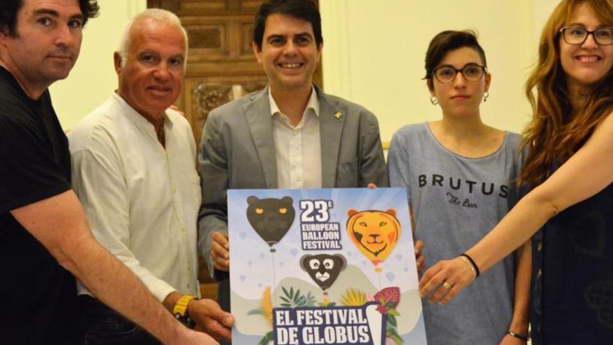 Presentació del cartell del concurs de globus a Igualada