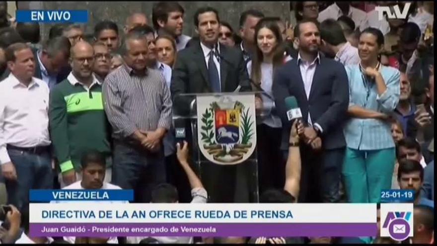 Guaidó: "Aquí hay una ruta claramente establecida".