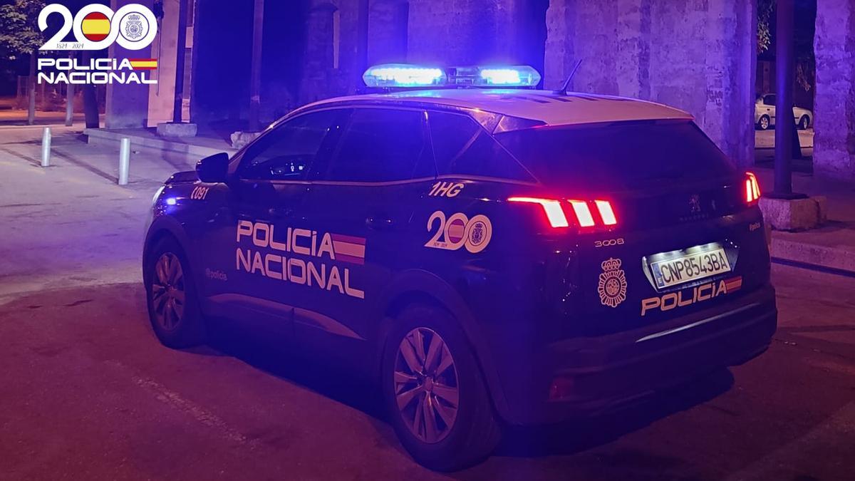 Un coche patrulla de la Policía Nacional.