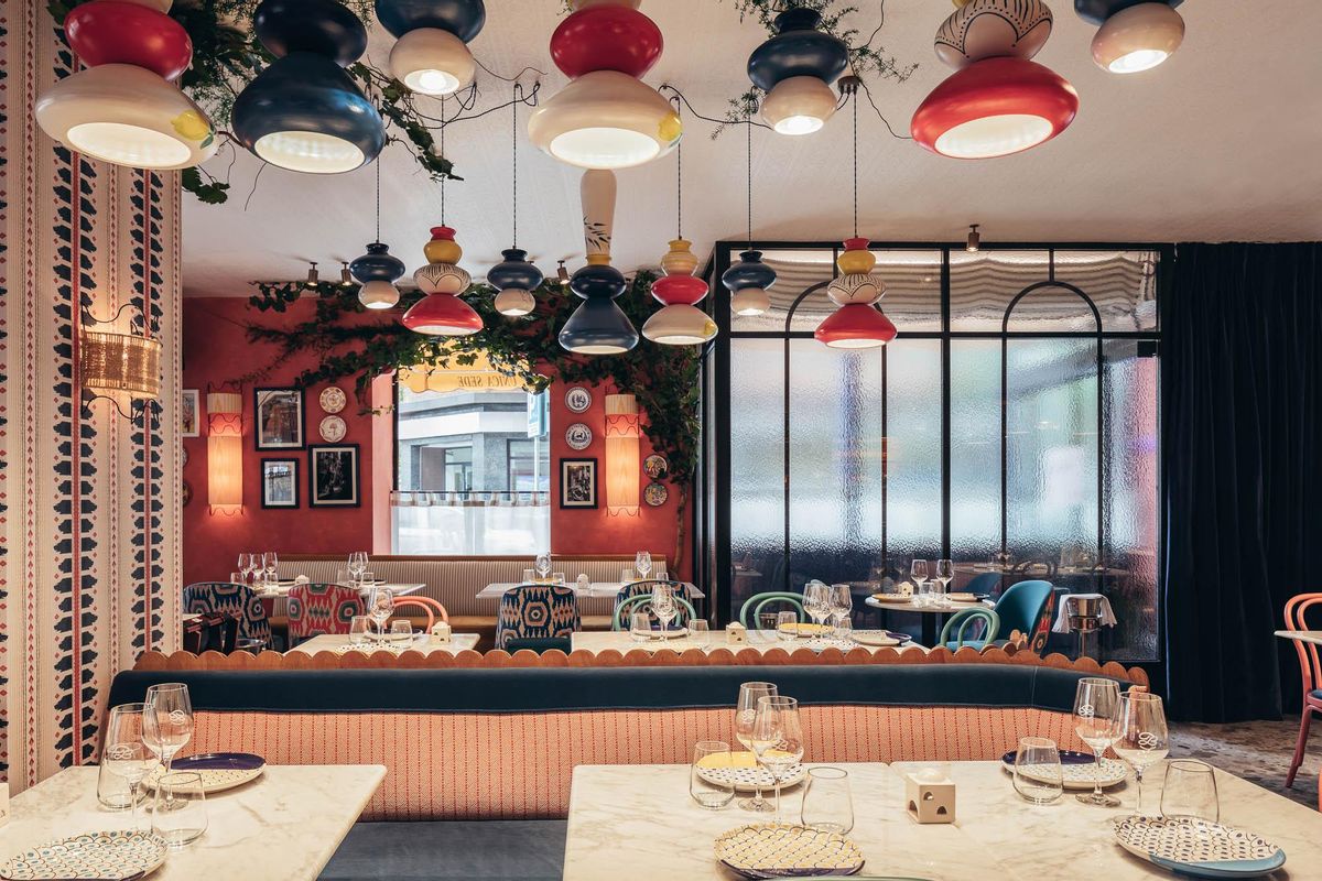 Imagen del interior del restaurante Baldoria, recién galardonado como la mejor pizzería de España y la segunda mejor de Europa.