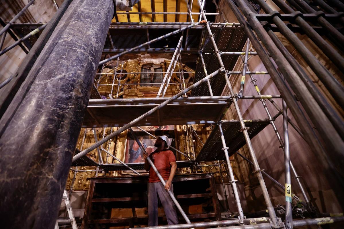 Así avanza la recuperación de la zona más dañada de la Mezquita-Catedral de Córdoba