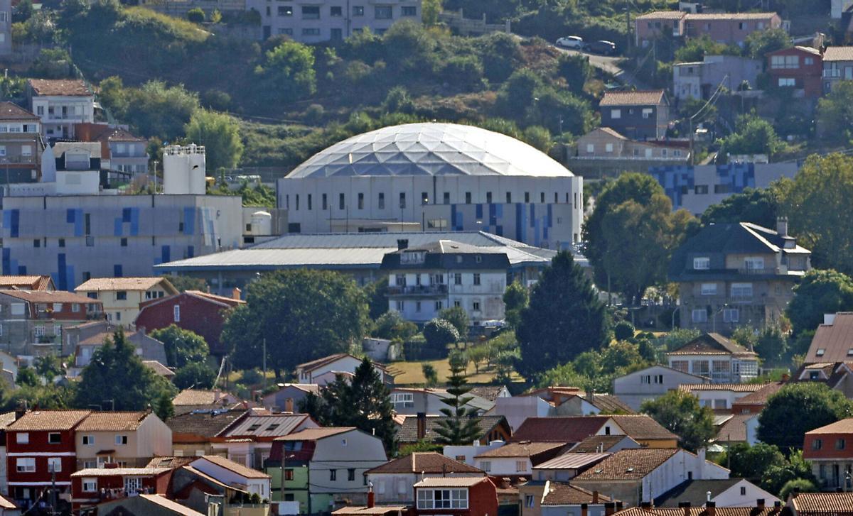 Vista de la potabilizadora de O Casal.