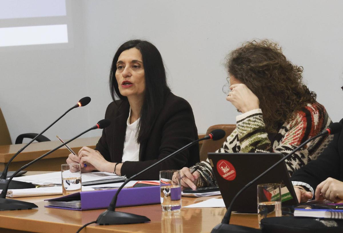 Yasmina Triguero, durante un pleno