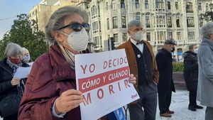 Manifestación por una muerte digna.