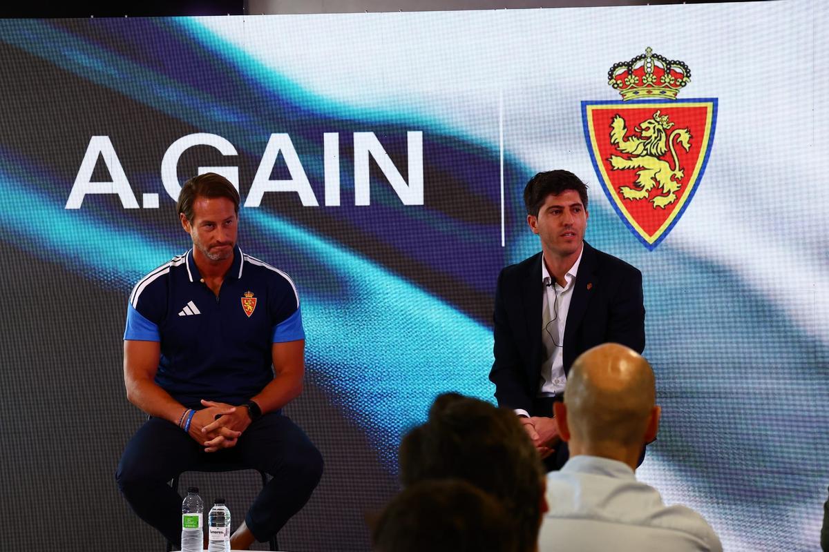 Bobby Aitkenhead y Guido Baroli, en la presentación de A.GAIN.