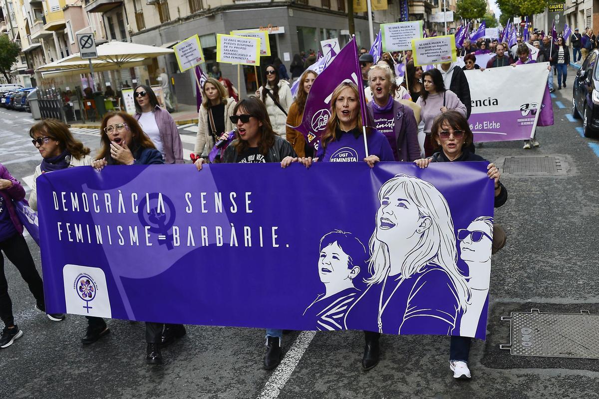 Manifestacion 8 M en Elche