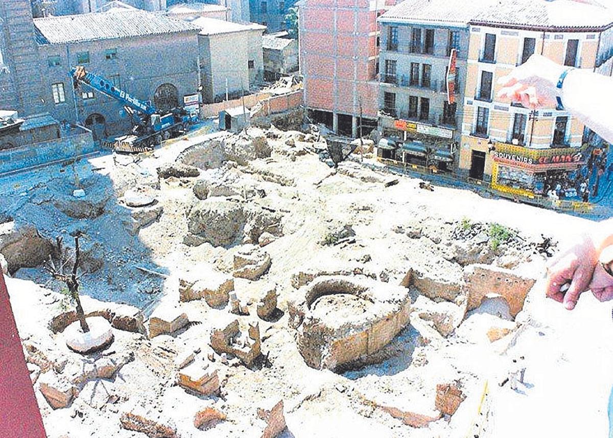 El Foro Romano se descubrió a finales de los 80 en las obras de la plaza de la Seo.