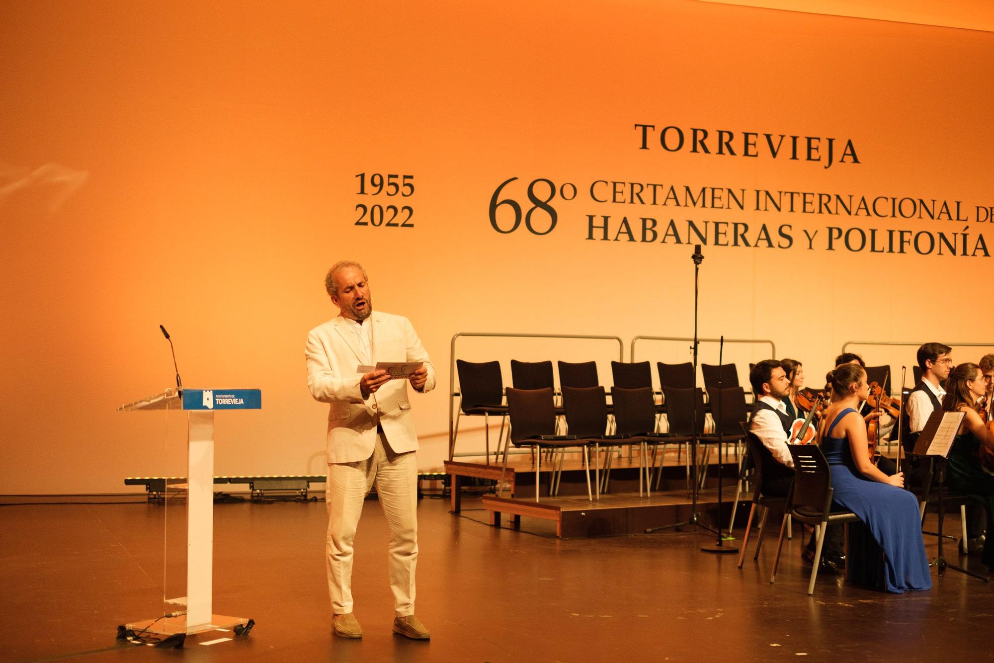 Velada inaugural del Certamen Internacional de Habaneras y Polifonía de Torrevieja