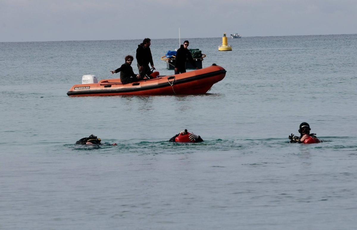 PALMA, EL CONSELL DE MALLORCA INICIA LA EXTRACCIÓN DEL PECIO DE SES FONTANELLES.
