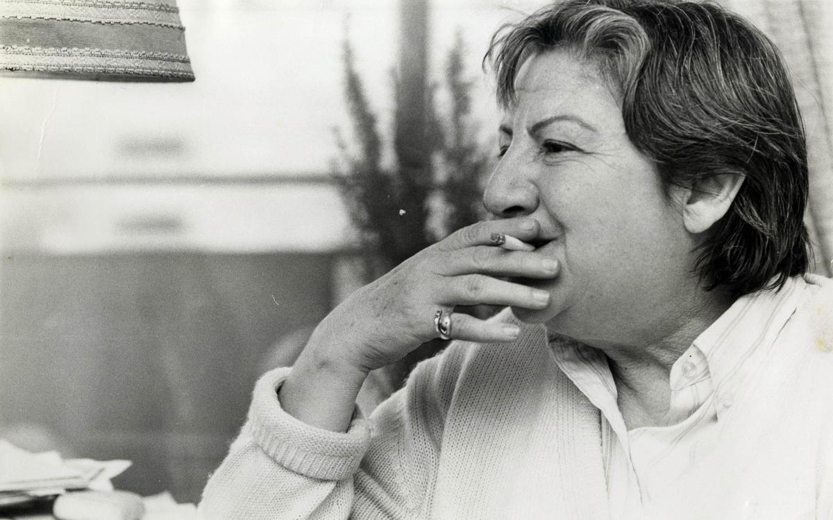 La escritora Gloria Fuertes.