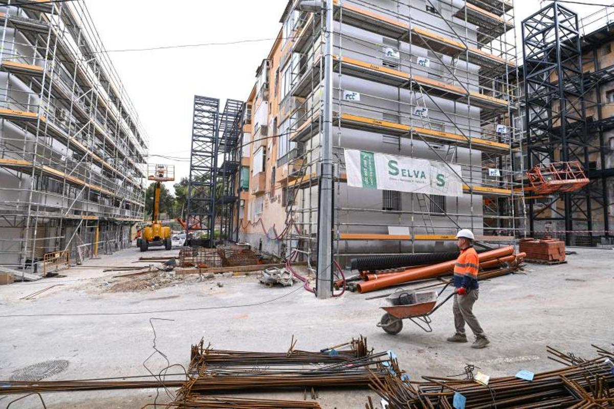 Avance de las obras la pasada primavera en Porfirio Pascual