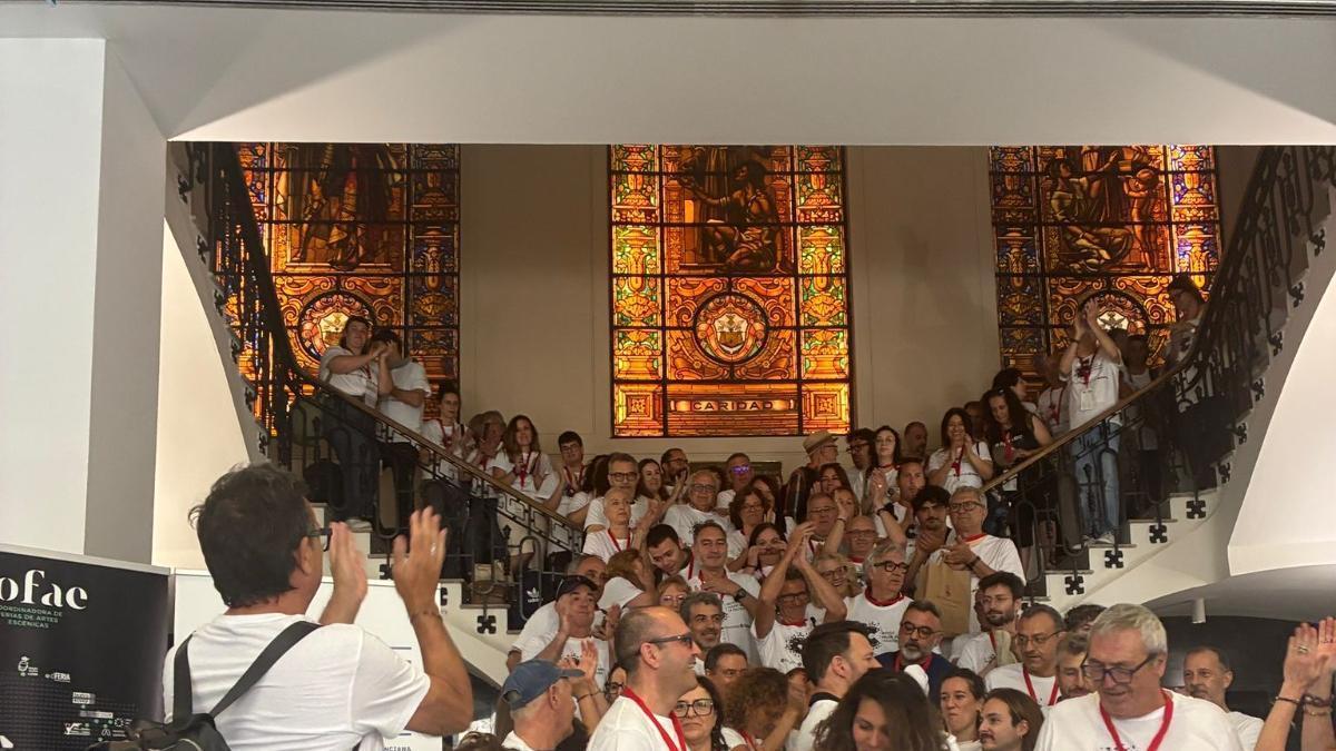 Movilización contra la gestión del IVC en la Mostra.