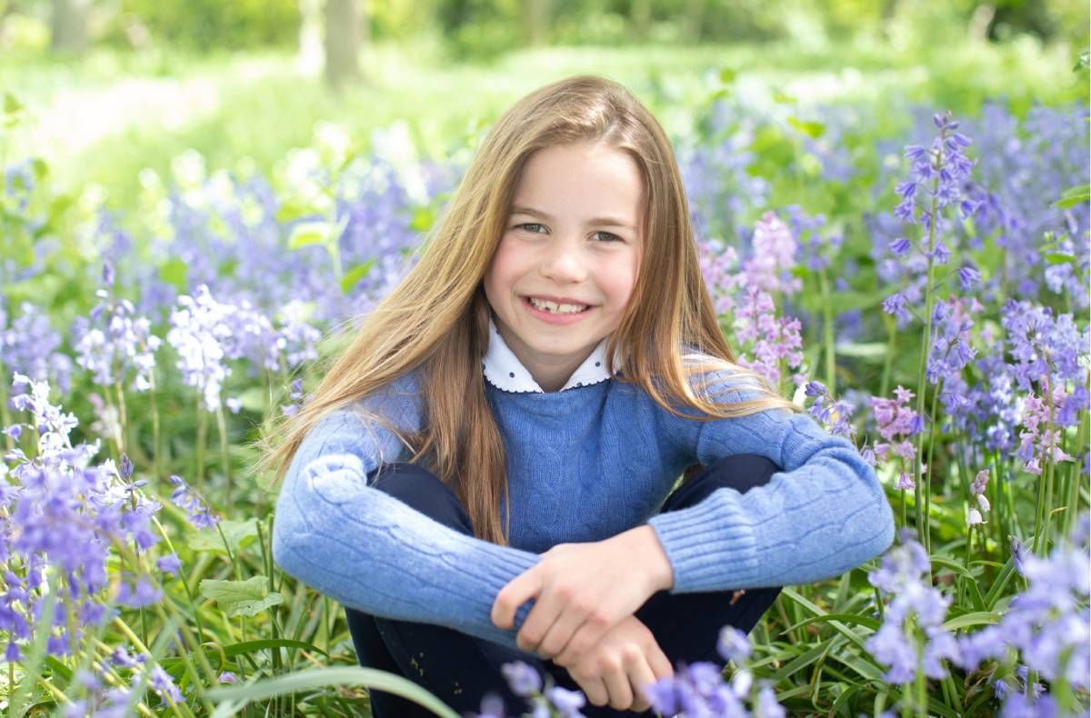 La princesa Charlotte hace dos años, en su séptimo cumpleaños.