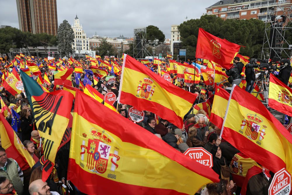 Las imágenes de la concentración en Madrid.