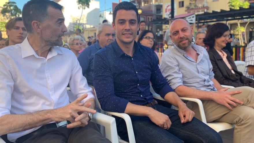 El líder de IU Andalucía, en el acto de Fuengirola.