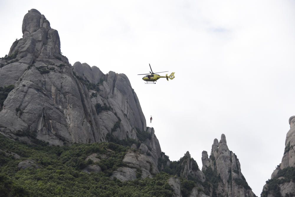Simulacre de rescat a Montserrat