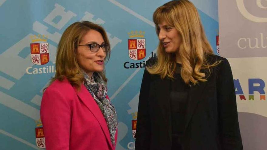 Pilar Alonso, jefa de Cultura en Zamora, y Mar Sancho, directora de Políticas Culturales.