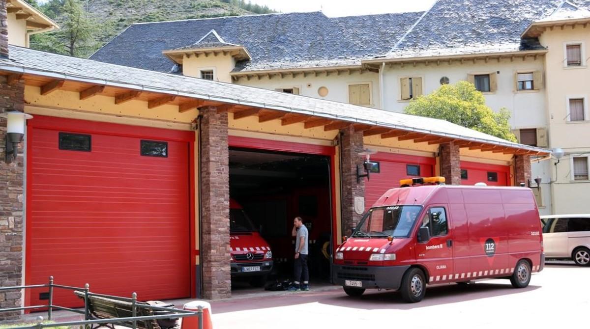 Exterior del parc de bombers del Pont de Suert.