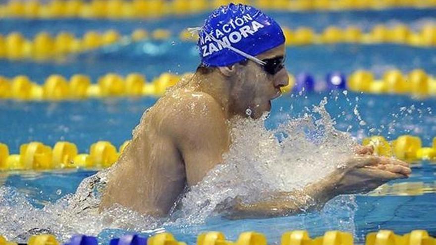 Alejandro García, en competición.