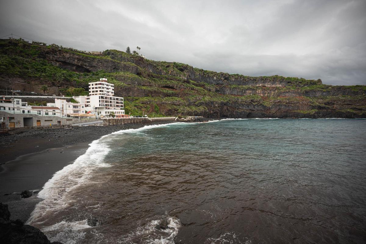 Así se encuentra la playa de San Marcos, en Icod Así se encuentra la playa de San Marcos, en Icod