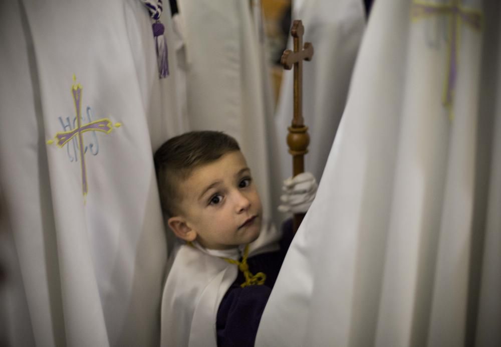 Acto del prendimiento de Jesús, lanzada y procesión en la iglesia de los Ángeles