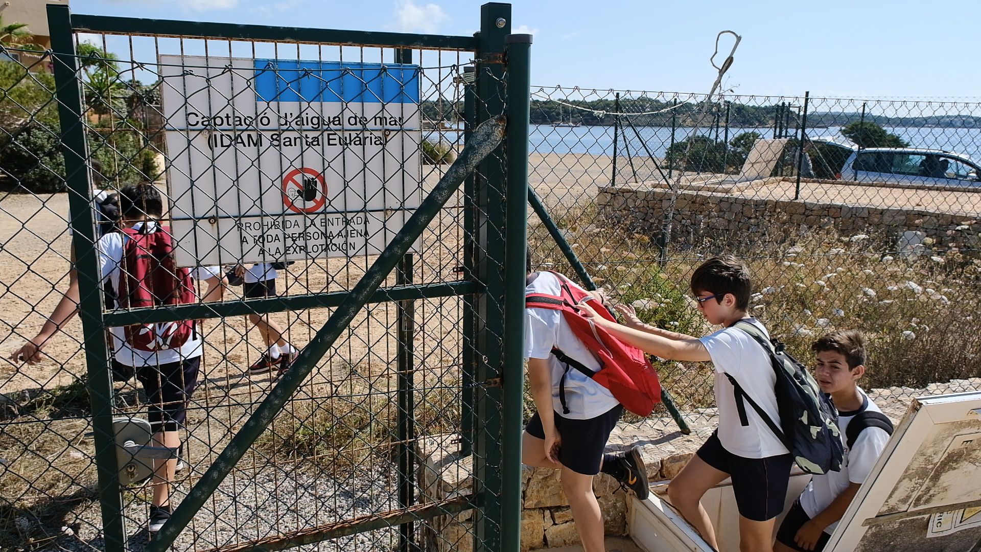 Visita a las instalaciones de Aqualia Ibiza de los alumnos de sexto del Colegio Nuestra Señora de la Consolación