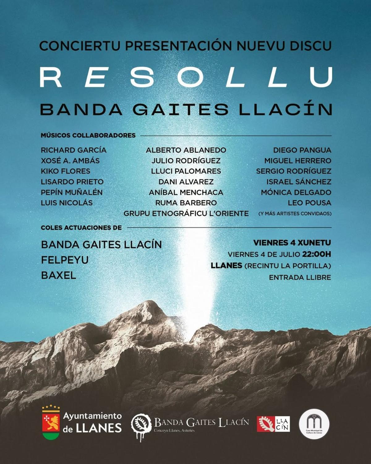 El cartel de a presentación de "Resollu".