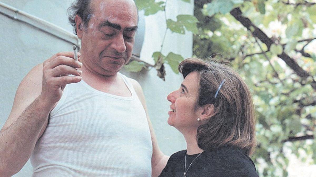 Alicia Hoppe y Mario Levrero.