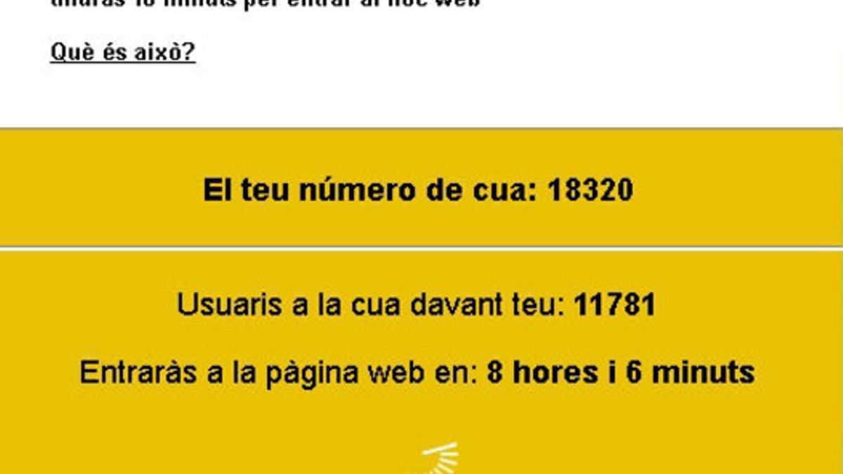 Colas de hasta 12 horas para comprar las entradas del 'Concert per la Llibertat'