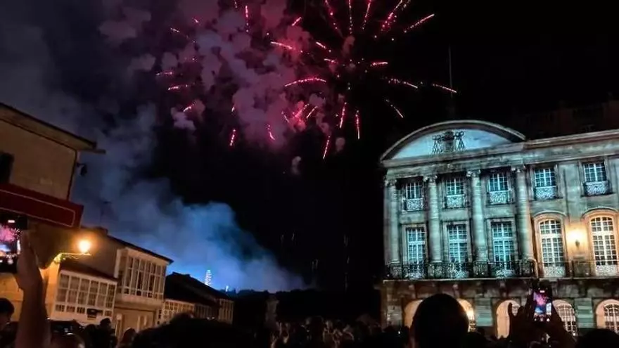 Así se vivieron los fuegos del Apóstol desde el Obradoiro