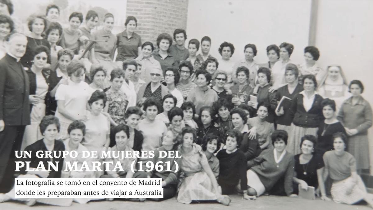 Un grupo de mujeres del plan Marta en 1961