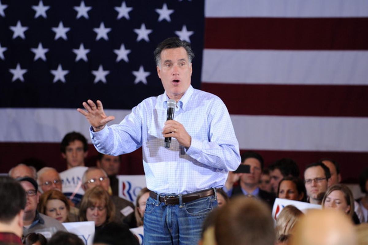 Mitt Romney, durante un acto de campaña en Irmo (Carolina del Sur), el miércoles.