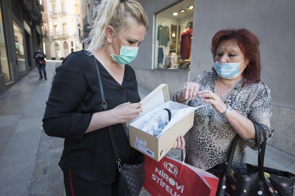 Obertura de comerços i terrasses a Manresa el primer dia de la fase 1