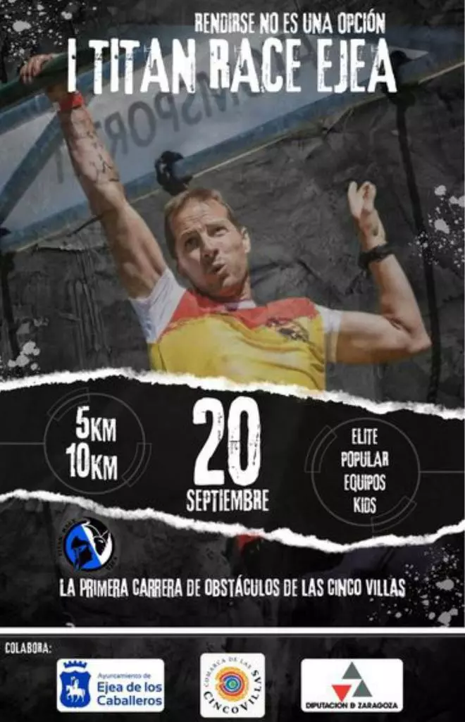 La I Titan Race Ejea, la primera carrera de obstáculos de las Cinco Villas será el 20 de septiembre
